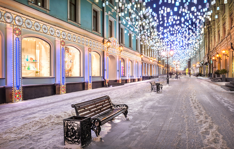 Где красиво зимой в москве